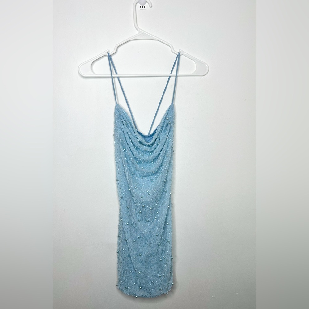 Oh Polly Blue Mini Dress